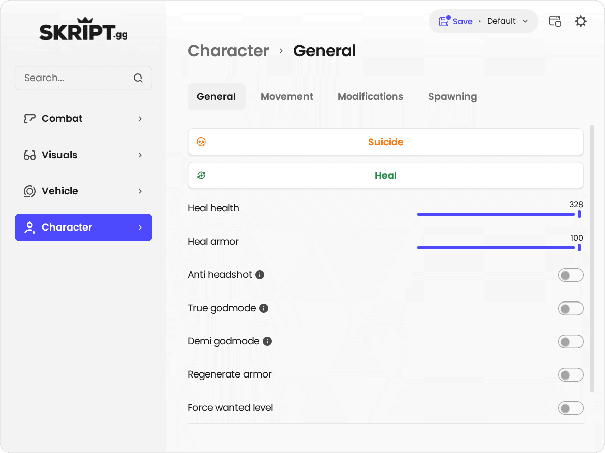 app screenshot light